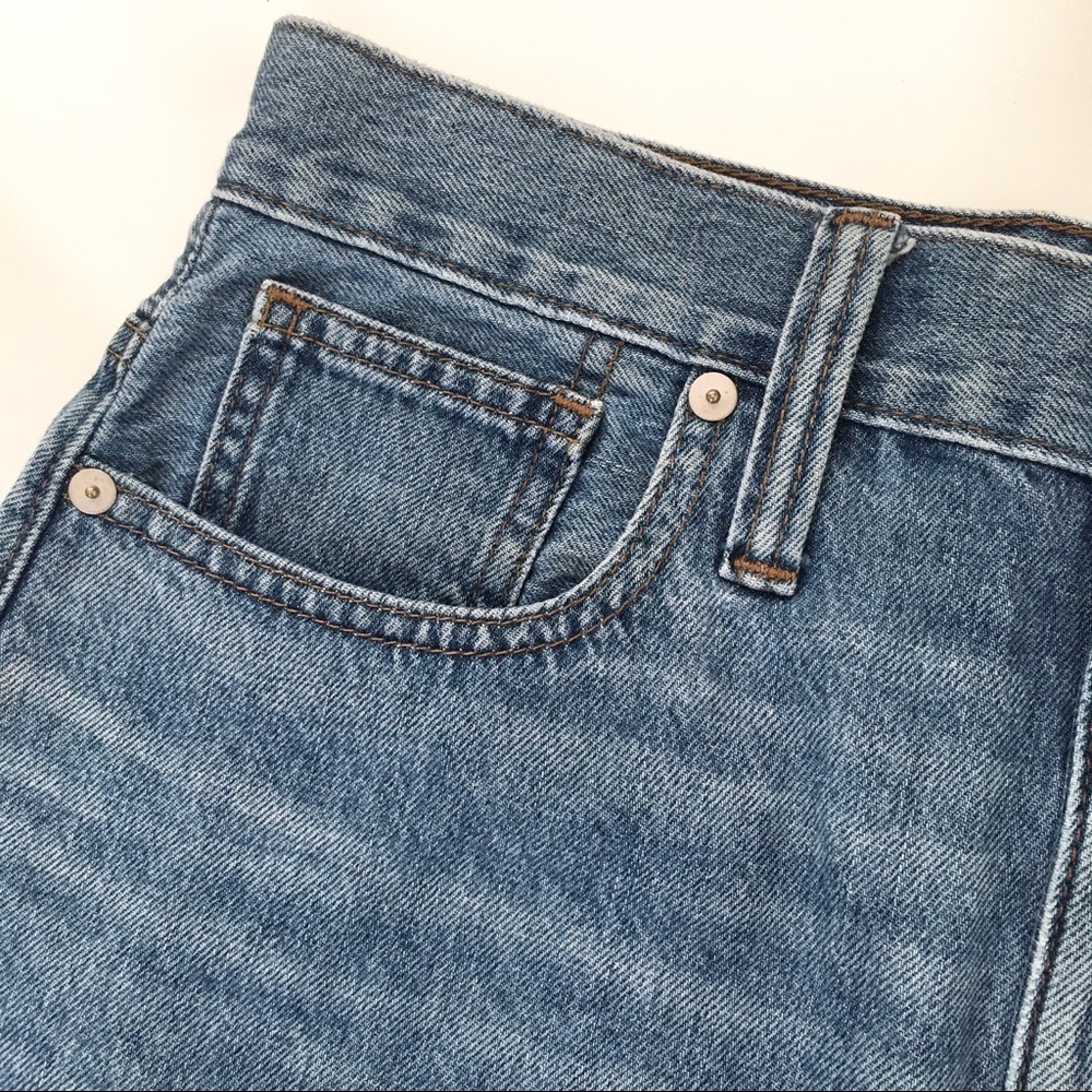 Madewell Rigid A-Line Denim Mini Skirt - Picture 6 of 13